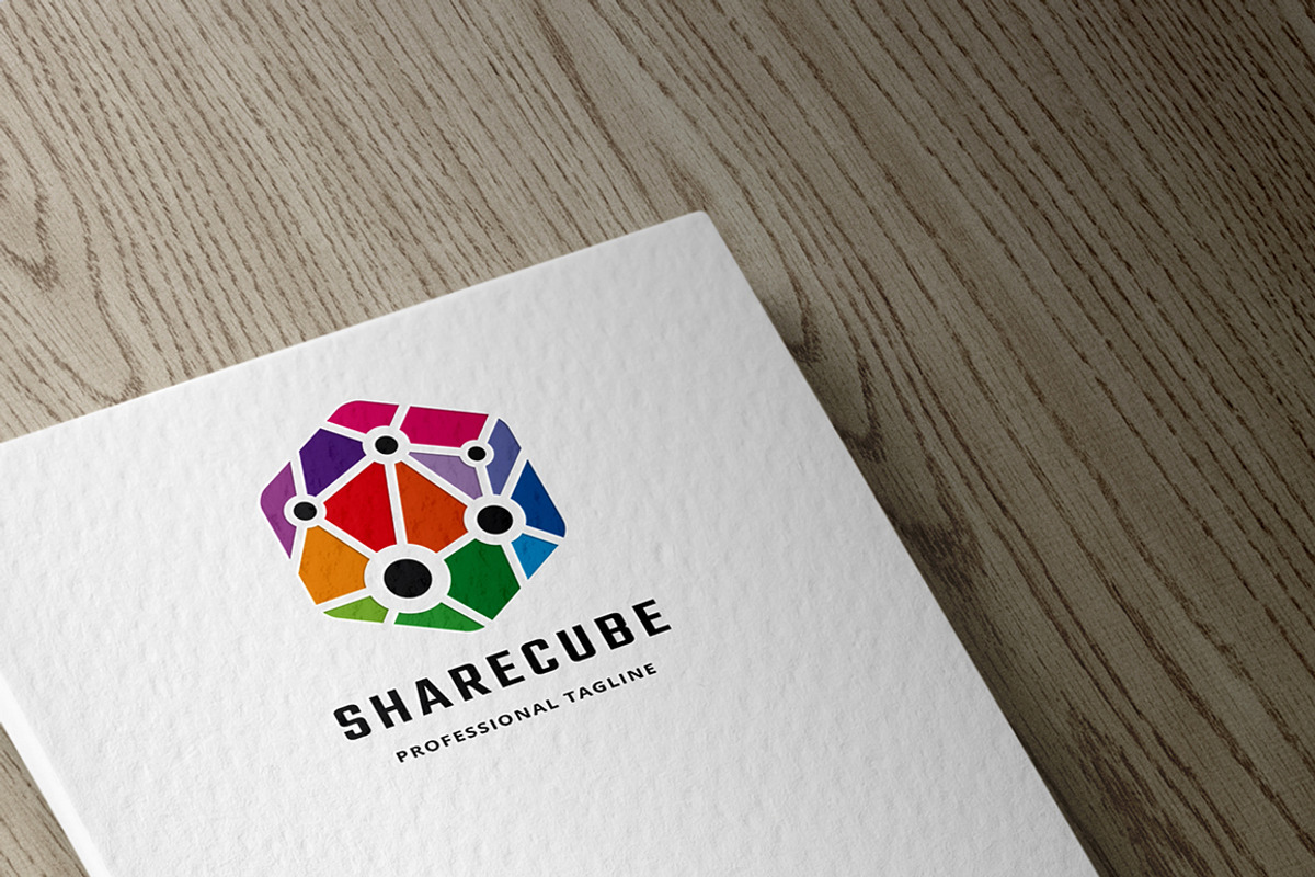 Share Cube Logo, a Branding & Logo Template by Design_Planet