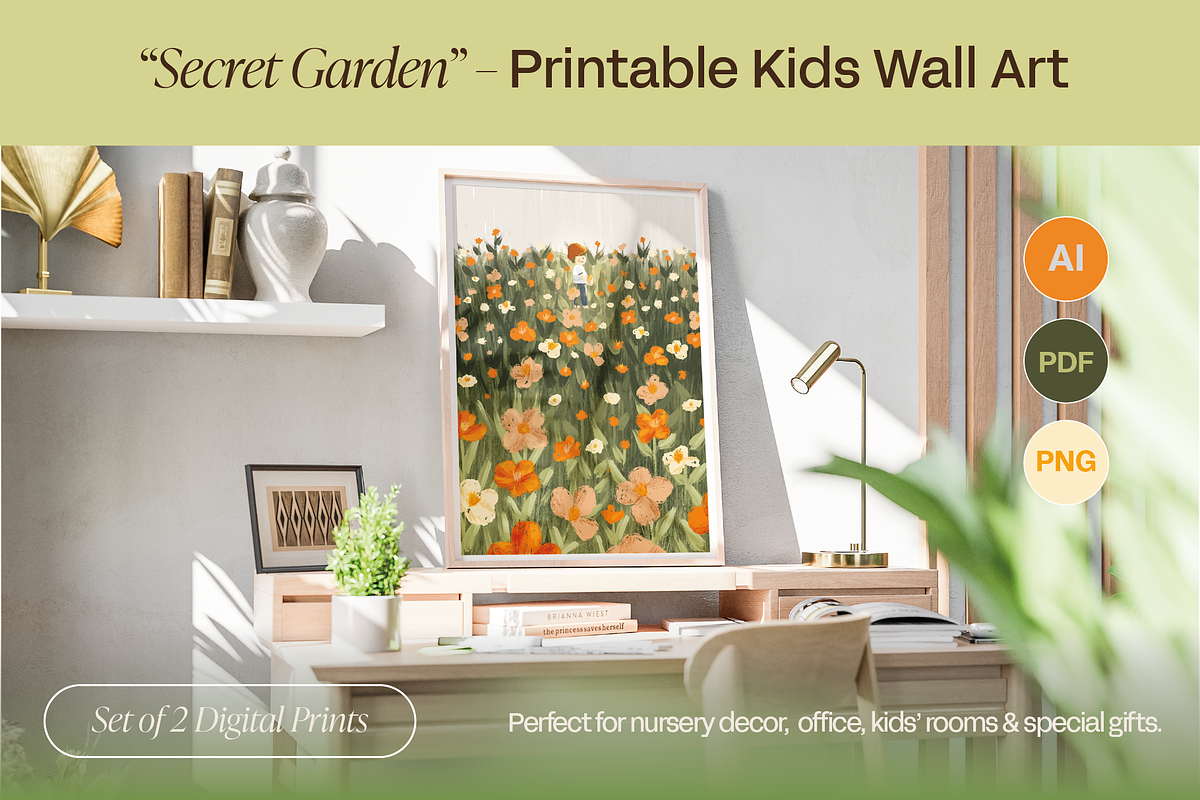 Secret Garden - Printable, a Decorative Illustration by Carlo ilustra store (Photo 1 of 9)