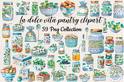 La dolce vita pantry clipart set, an Illustration by DreamCafeArt (Thumbnail 1 of 7)