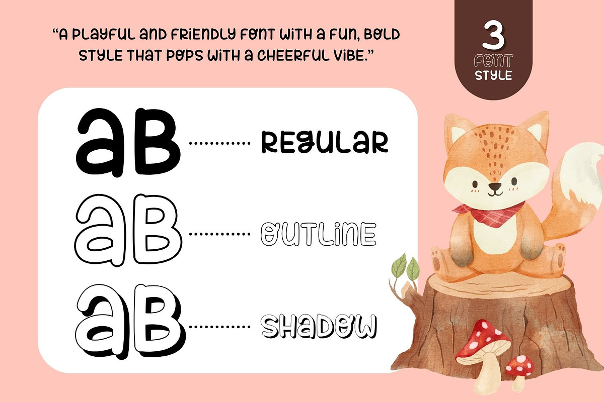 Fox Willow : 3 Font Styles, a Handwritten Font by Fox7 By Rattana (Photo 2 of 12)