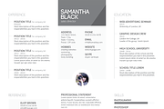 Resume template and cover letter, a Resume Template by Knofe (Thumbnail 2 of 5)