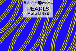 Multi Lines Pearl Procreate Brushes