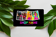 Neon Business Card Template, a Business Card Template by SunshineStudioBoutique (Thumbnail 6 of 10)