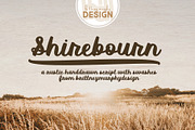 Shirebourn, a Script Font by Brittney Murphy Design (Thumbnail 1 of 3)