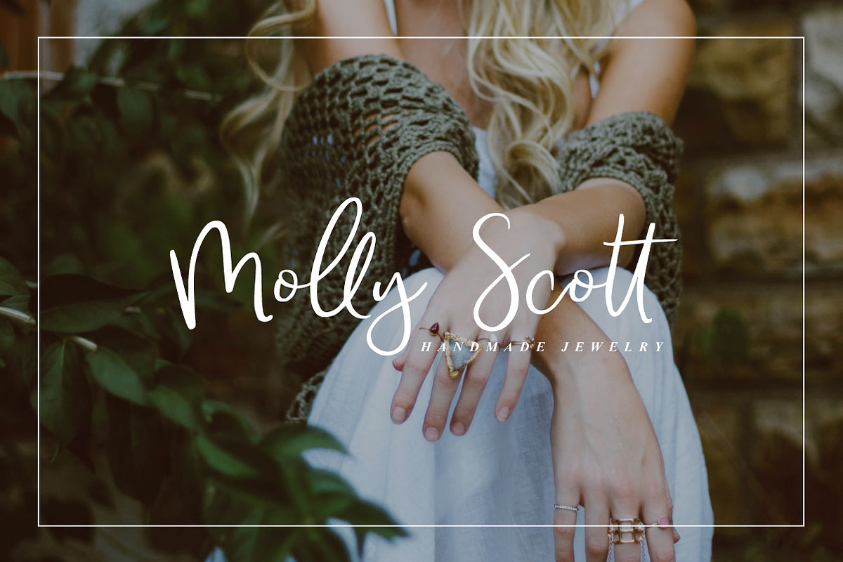 Beautyland Script Font, a Script Font by Creator Goodies (Photo 9 of 9)