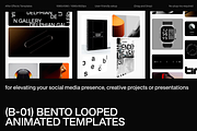 B-01 Bento Looped Animated Templates, a Social Media Template by William Hansen (Thumbnail 1 of 7)
