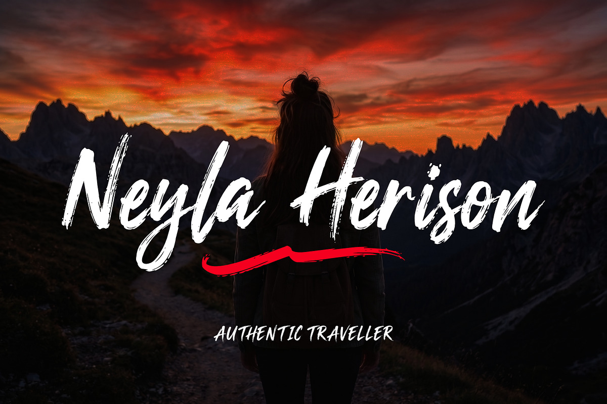 Saklisen – Handbrush Style Font, a Script Font by Sealoung (Photo 4 of 13)