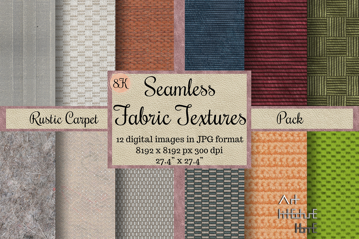 Seamless Fabric Textures - Rustic, a Texture Graphic by Arthitecture Home (Photo 1 of 11)