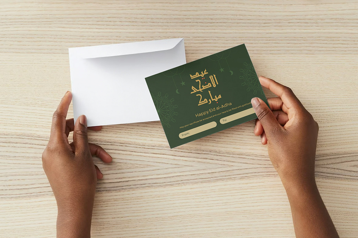 Eid Al-Adha Greeting Card (Canva), a Design Template by Revoltan Studios (Photo 3 of 7)
