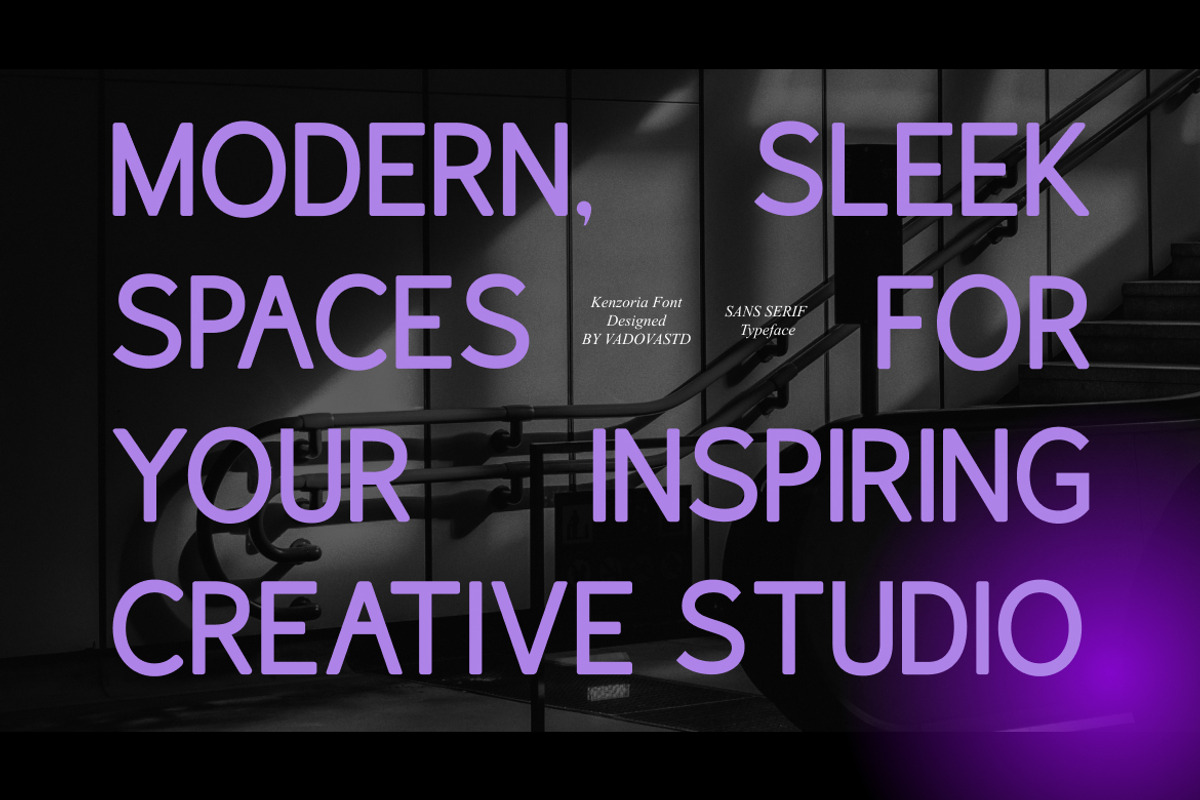 Kenzoria Modern Rounded Sans Serif, a Sans Serif Font by Vadovastd (Photo 3 of 7)