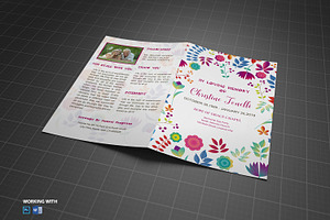 Funeral Program Template Editable