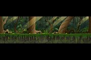 Jungle Forest 2D Background, a Background Graphic by AlexMstudio (Thumbnail 3 of 3)