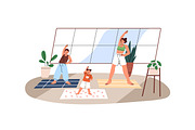 Families, parents & kids spend time, a Person Illustration by PaperTrident (Thumbnail 9 of 9)