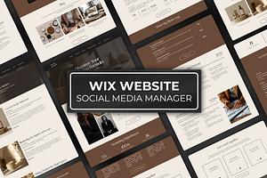 Social Media Manager Wix Website