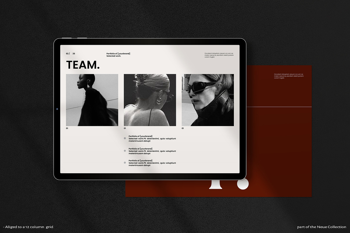 Neue Portfolio & Resume Template, a Brochure Template by Aura Agency (Photo 4 of 11)