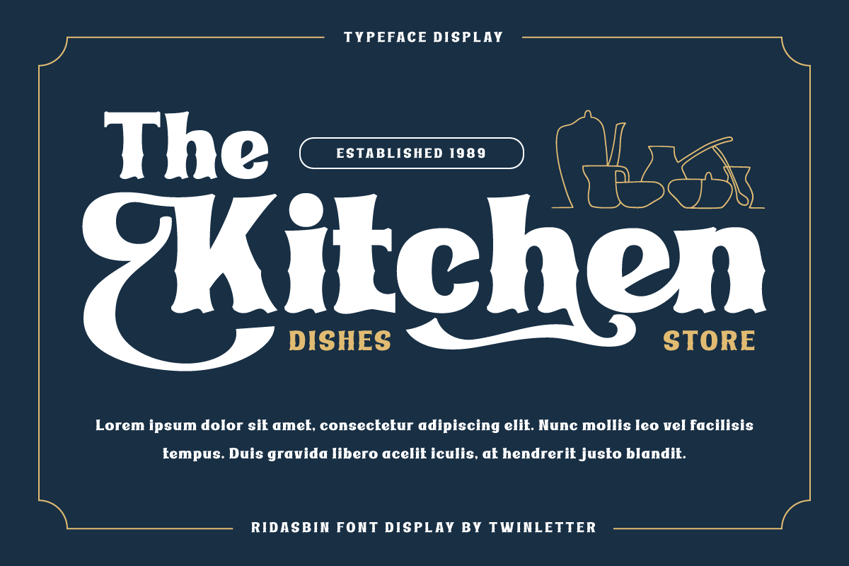 Ridasbin | Serif Classic Modernism, a Serif Font by twinstd (Photo 3 of 13)