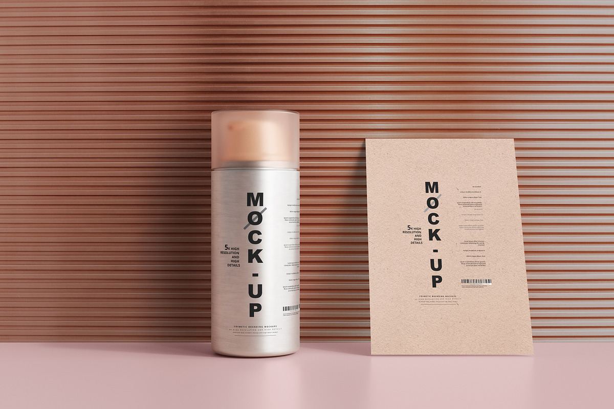 Aluminum Pump Bottle Mockups, a Pens & Pencil Mockup by pmvch (Photo 19 of 24)