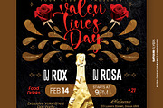 Valentines Day Party Flyer Template, a Flyer Template by Satgur Graphic Design (Thumbnail 2 of 6)