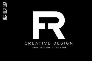 Minimal Letter FR Logo Design, a Branding & Logo Template by SaaDesigns