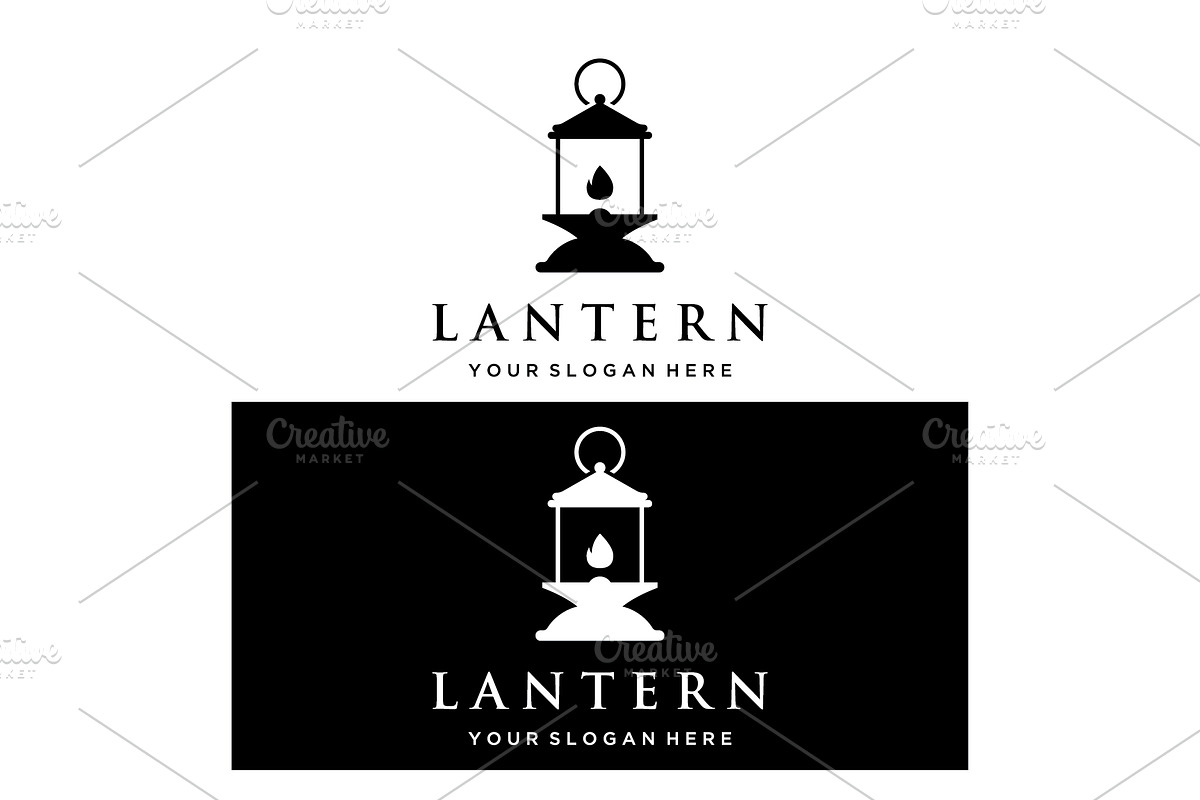 Lantern lamp logo, street lamp, a Branding & Logo Template by LOGOCREATIVE