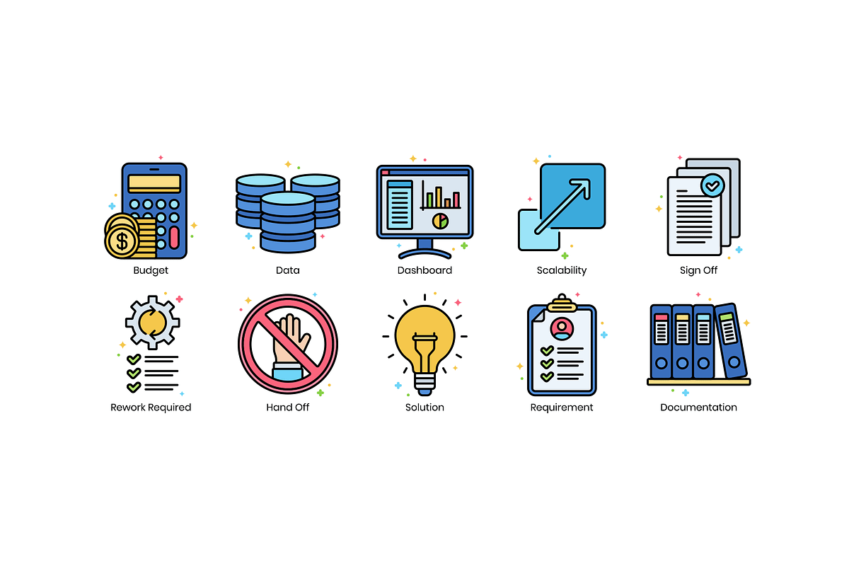 90 Agile Icons | Vivid, an Icon by Flat Icons