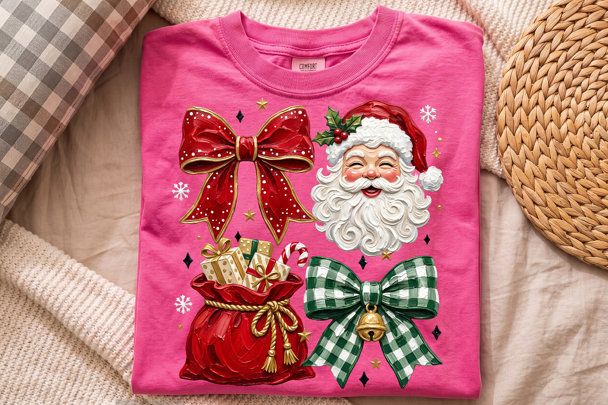 Christmas Santa Png,Festive Bows, an Object Illustration by Libby Wishes (Photo 3 of 3)