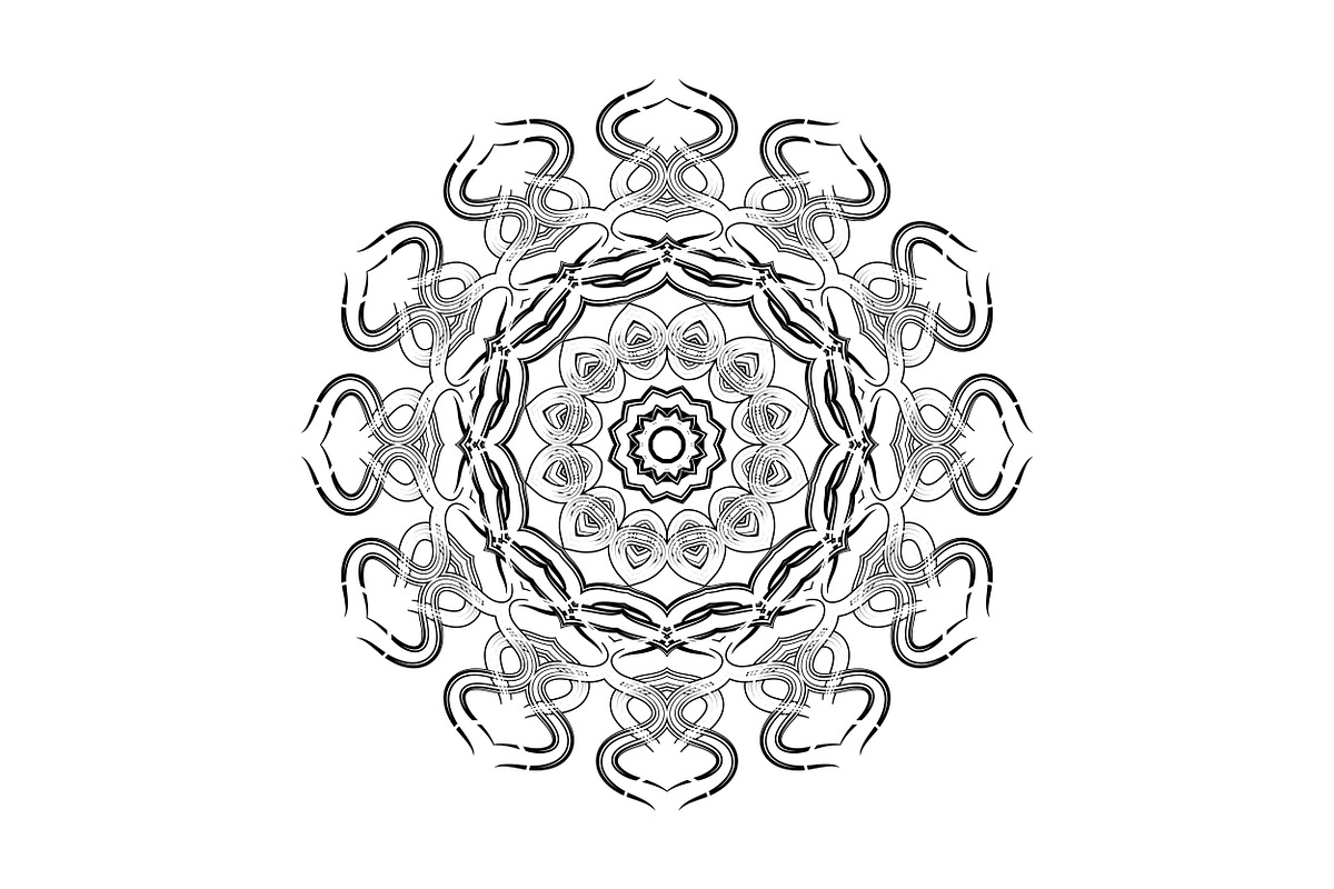 Handcrafted Mandala Design Pack, a Pattern Graphic by NJ Himel (Photo 23 of 30)