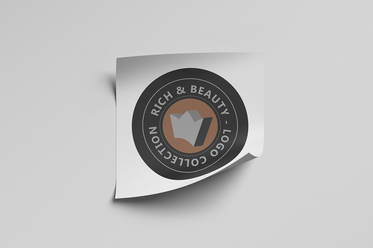 Rounded Sticker Mockup, a Packaging Mockup by Tahtagraphic (Photo 5 of 6)