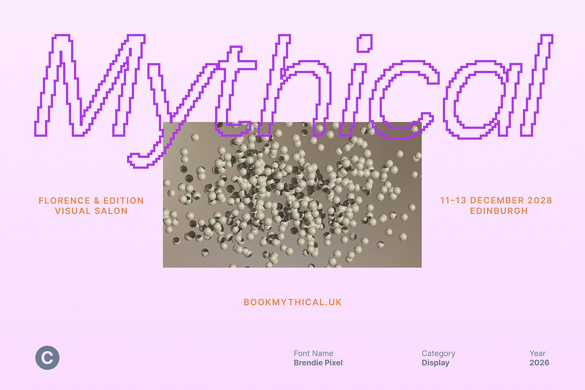 Brendie Pixel, a Sans Serif Font by Craft Supply Co. (Photo 7 of 8)