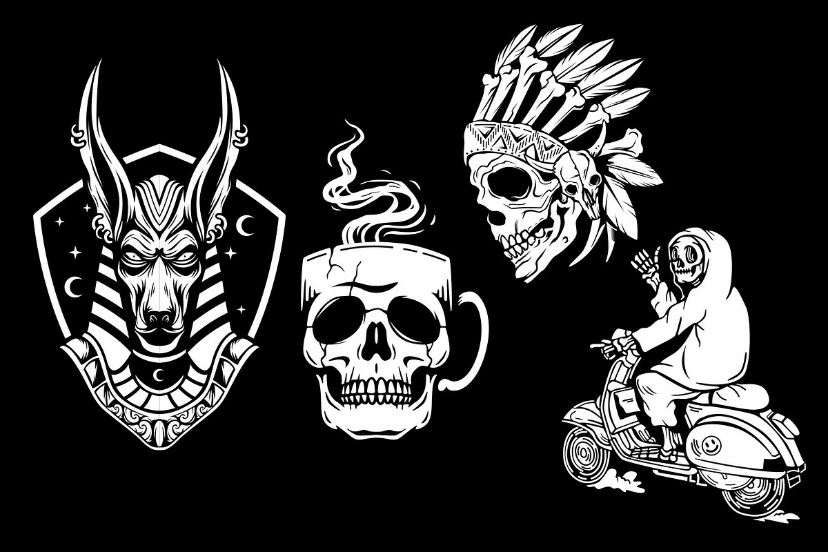 Black and white vector illustration, an Illustration by Pen of God Studio (Photo 5 of 5)