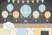 Vintage Boy Hot Air Balloons, an Illustration by Amanda Ilkov (Thumbnail 2 of 5)