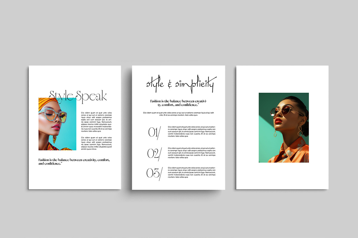 Minimal Fashion EBook Template, an UI Kit Template by ContestDesign (Photo 5 of 5)