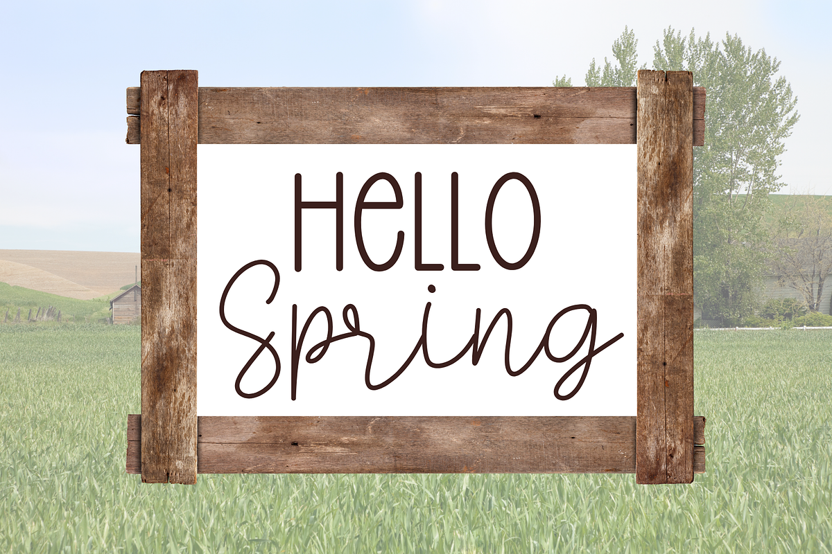 Handmade Farmhouse is duo font, a Handwritten Font by Brown Cupple (Photo 2 of 6)
