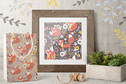 Cute foxes patterns and clipart, a Pattern Graphic by Inna Moreva (Thumbnail 7 of 7)