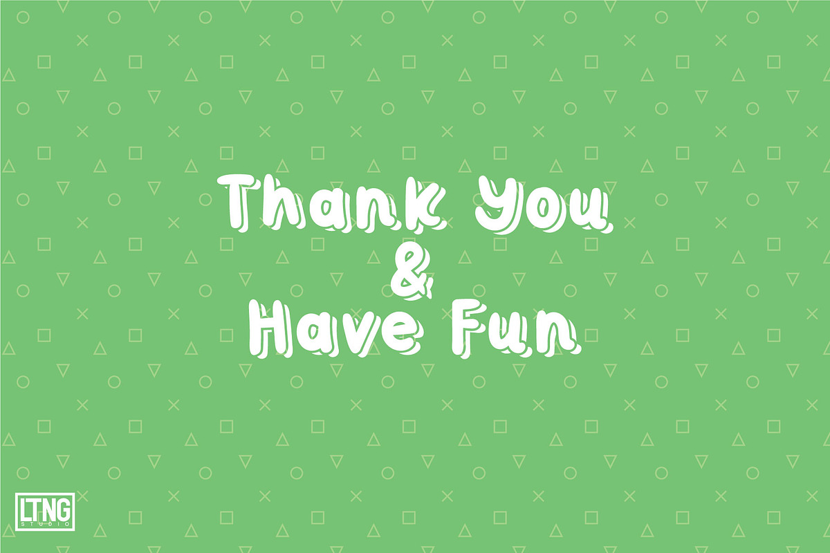 Little Kodomo Playful type family, a Font by LTNG STUDIO (Photo 9 of 9)
