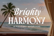 Brighty Harmony | Serif font family