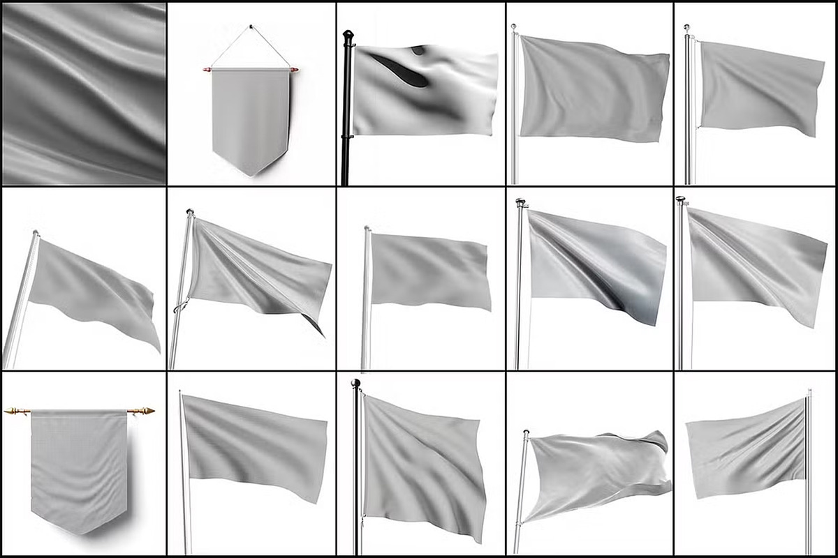 Flag Mockup, a Product Mockup by Mockupfit (Photo 2 of 12)
