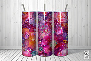 Pink Gemstones and Flowers Pattern |, a Pattern Graphic by Creative Store (Thumbnail 2 of 5)