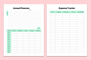 Editable Finance Planner Canva