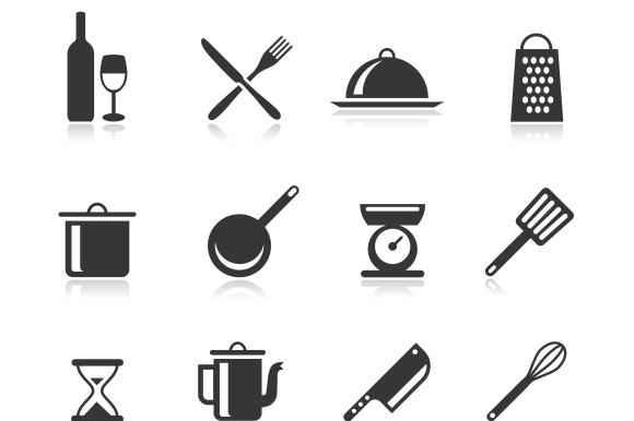 Kitchen And Cooking Icons