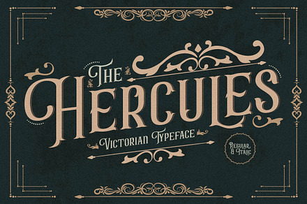 Hercules Victorian Typeface Font, a Sans Serif Font by Storytype Studio