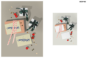 Christmas Greeting Cards Mockups 002