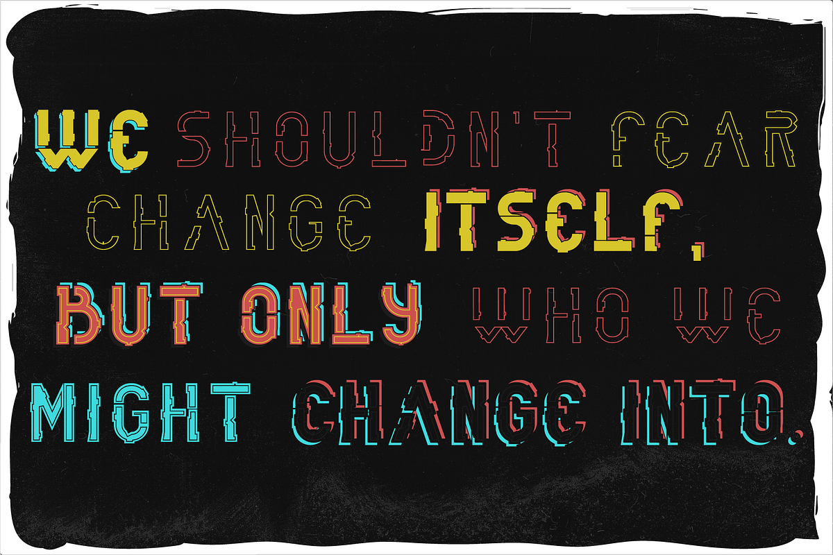 Hologram font + 4 bonus designs, a Font by Heather_insane (Photo 2 of 4)