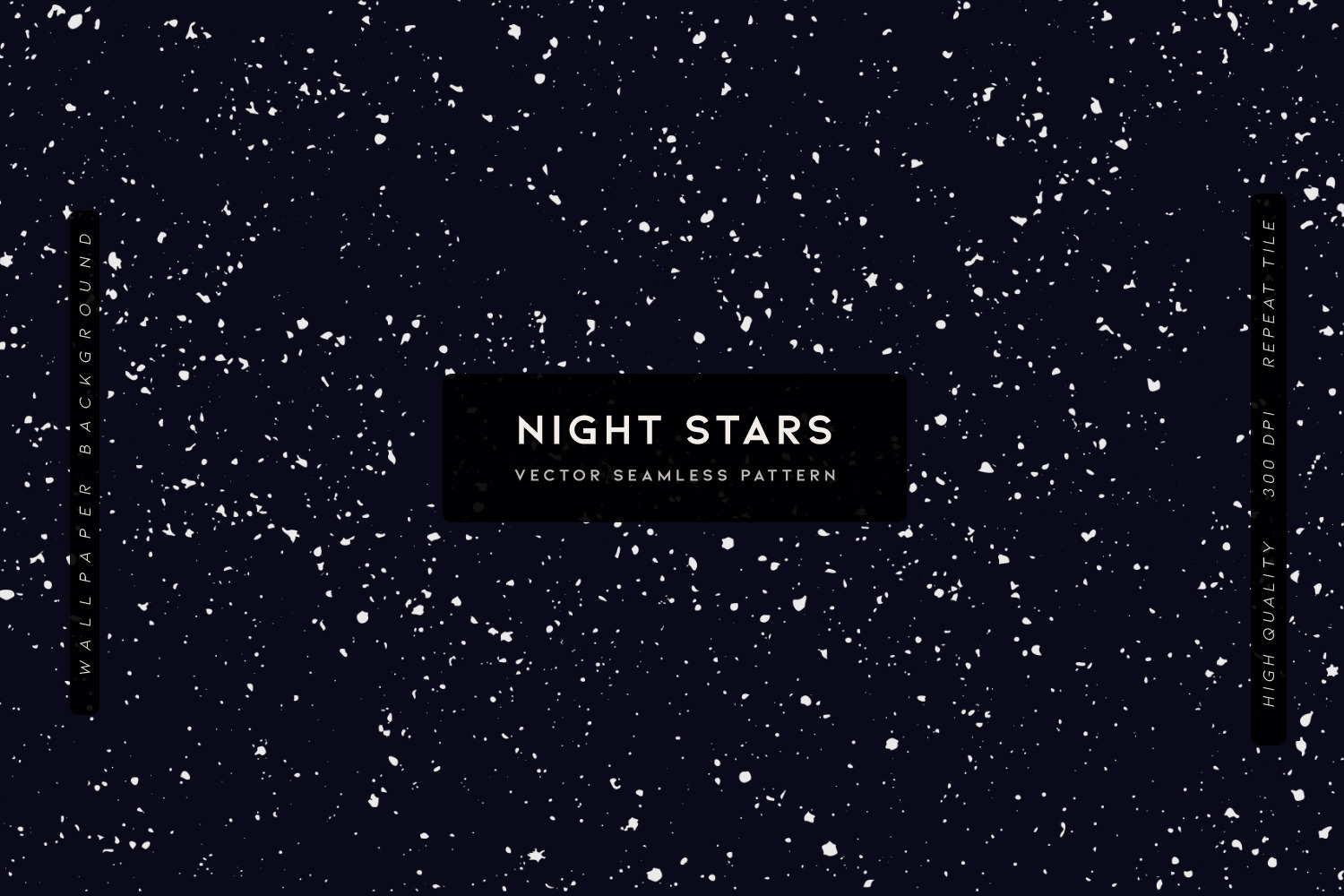 Night Stars, a Pattern Graphic by MalyskaStudio