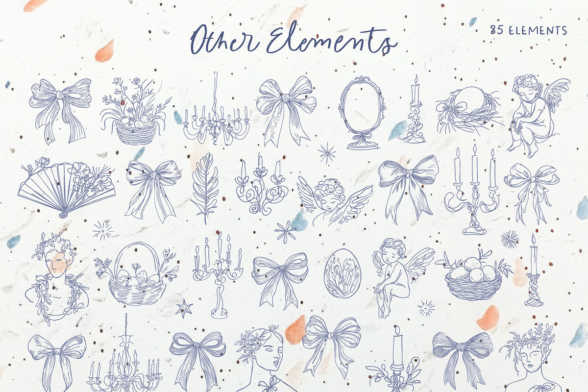 Whimsical Spring Line Art, an Object Graphic by MaNechaeva (Photo 8 of 9)