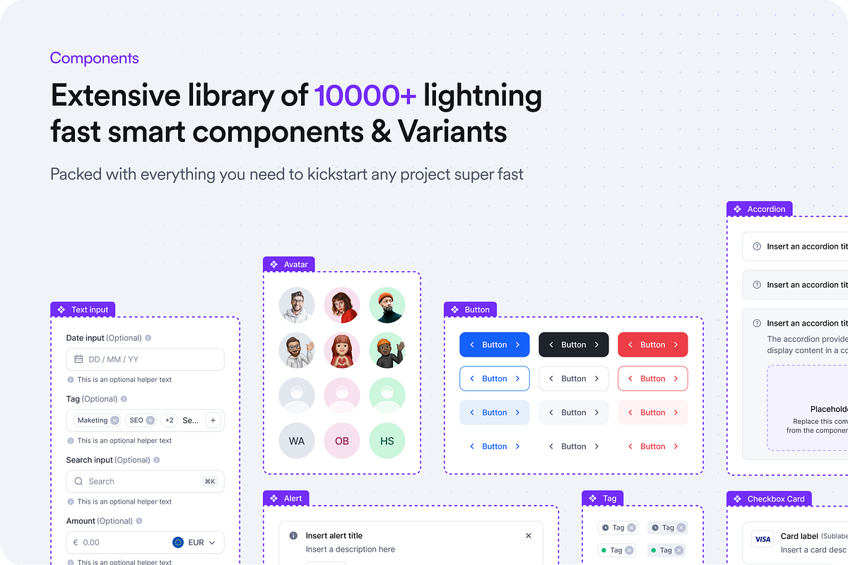 SquareUi - Ui Kit & Design System, an UI Kit Template by MhamdiRabii (Photo 3 of 5)