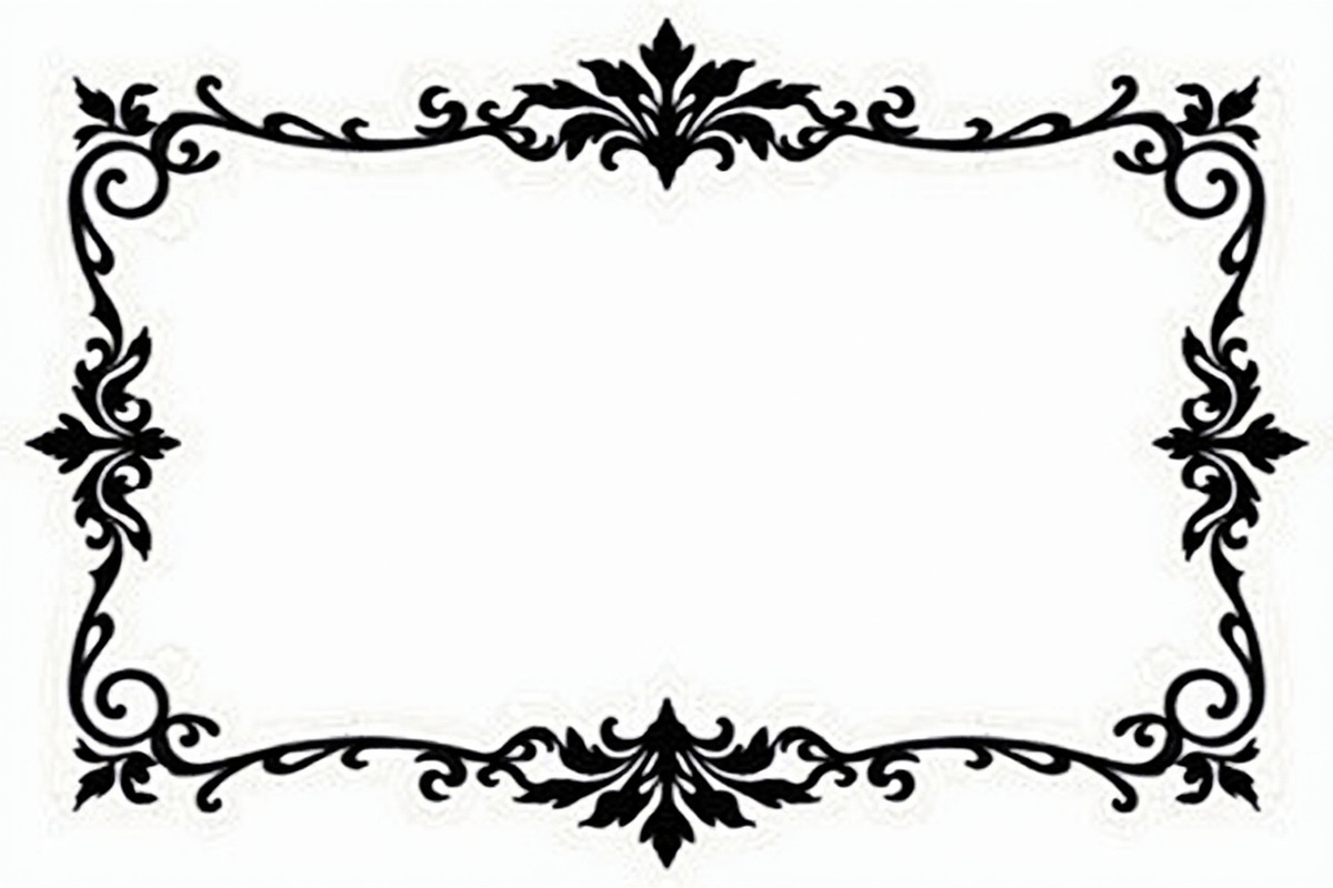 Elegant Floral Border Vector Design,, an Illustration by Amazin_art (Photo 3 of 26)