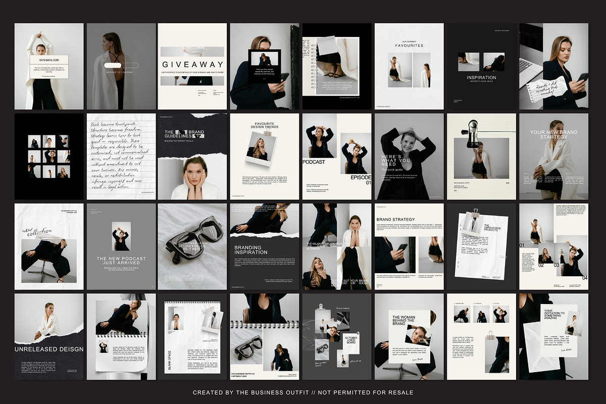 CANVA Milan Instagram Templates, a Social Media Template by thebusinessoutfit (Photo 2 of 18)