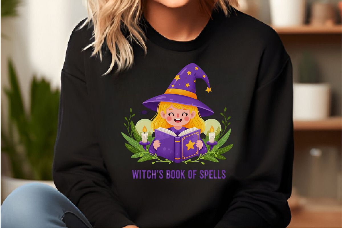 Book Witchs Book of Spells Halloween, an Illustration by DreamCafeArt (Photo 3 of 7)