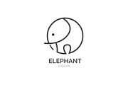Simple elephant logo, icon symbol, a Branding & Logo Template by Logocreative (Thumbnail 1 of 3)